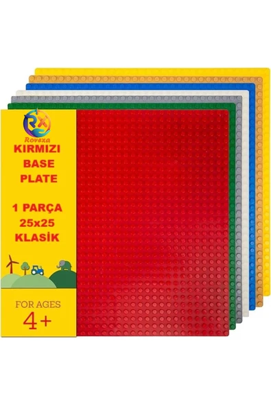 Rovexa 11030 Classic KIRMIZI Plaka (Zemin) - Classic KIRMIZI Zemin 11030 - 25cmx25cm ebatlarında ürün görseli 1