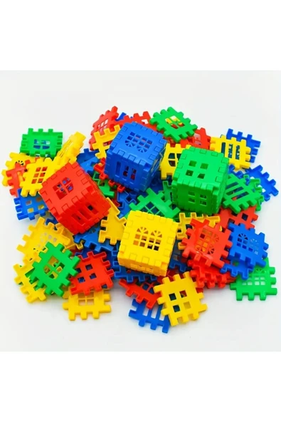 Rovexa Puzzle City 3d Yapı Ve Tasarım Blokları 192 Parça Yapı Oyuncak Puzzle Blok Set Eğlenceli Oyuncak ürün görseli 1