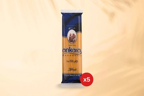 Nuh'un Ankara Spaghetti Makarna 500 Gr x 5 Paket ürün görseli 1