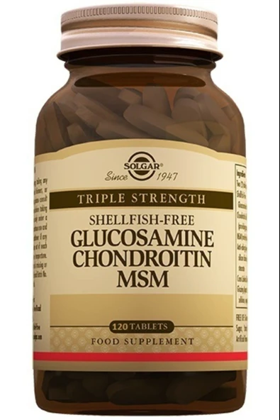 Solgar Glucosamine Chondroitin Msm 120 Tablet ürün görseli 1
