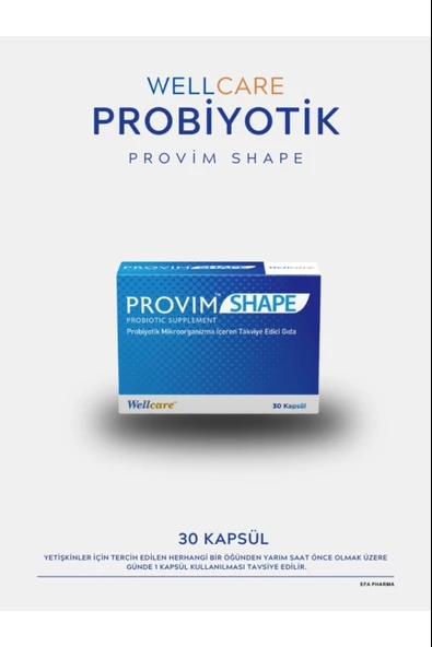Wellcare Provim Shape 30 Kapsül ürün görseli 1