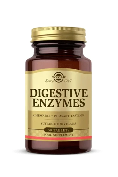 Solgar Digestive Enzymes 50 Tablet ürün görseli 1