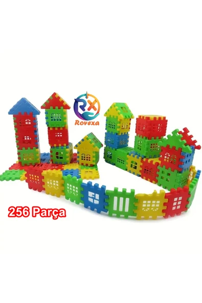 Rovexa Puzzle City 3d Yapı Ve Tasarım Blokları 256 Parça Eğitici Oyuncak Puzzle Blok Set Eğlenceli Oyuncak ürün görseli 1