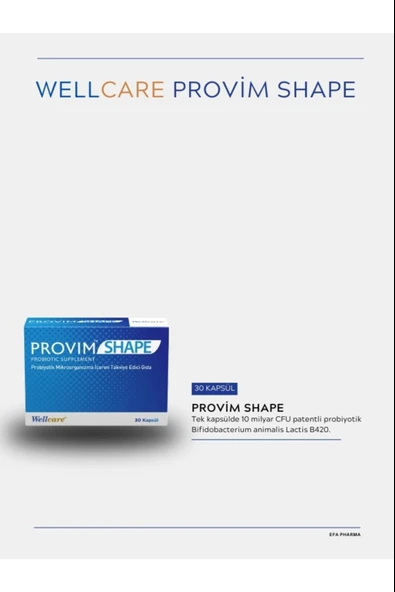 Wellcare Provim Shape 30 Kapsül - Resim 2