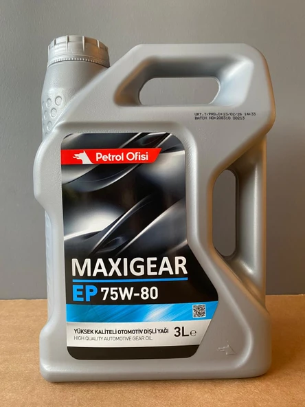 Petrol Ofisi 75W-80 3 Litre API GL-4 Şanzıman Yağı (23/02/2026 Üretim) ürün görseli 1