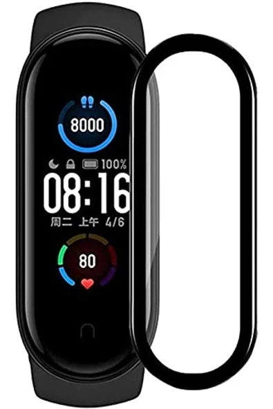 bbtech Xiaomi Mi Band 6 ile Uyumlu Esnek Polymer Nano Kırılmaz Ekran Koruyucu ürün görseli 1