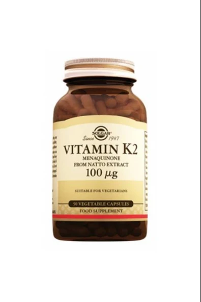Solgar Vitamin K2 100 mcg 50 Kapsül - Resim 2