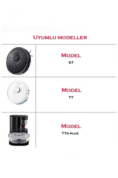 Rovexa Roborock S7/S7 Plus Uyumlu 7 Parça Set - Resim 6