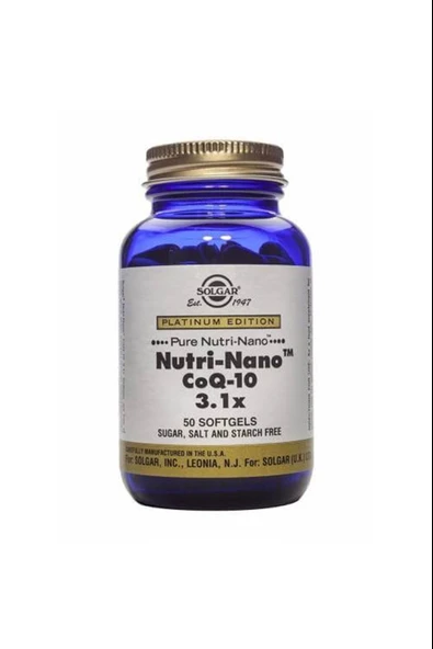 Solgar Nutri-Nano CoQ-10 50 Kapsül ürün görseli 1