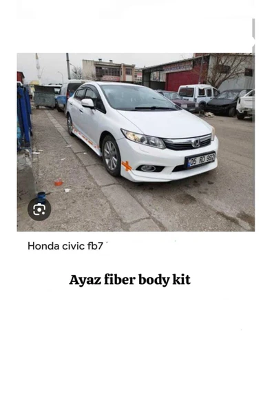 AYAZ FİBER GARAJ HONDA CİVİC FB7 YAN MARŞPİYEL TAKIMI Fiber-Boyasız ürün görseli 1