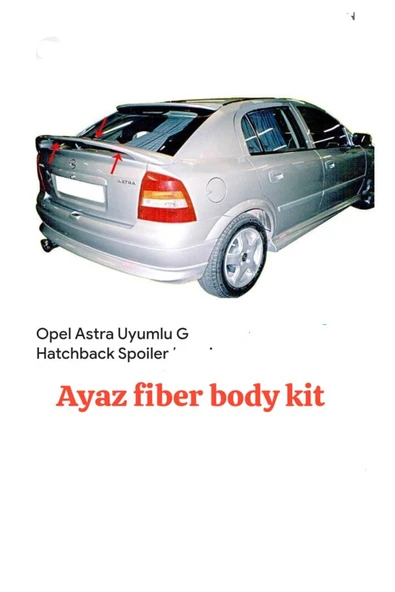 AYAZ FİBER GARAJ OPEL ASTRA G HB SPOYLER Fiber Boyasız ürün görseli 1