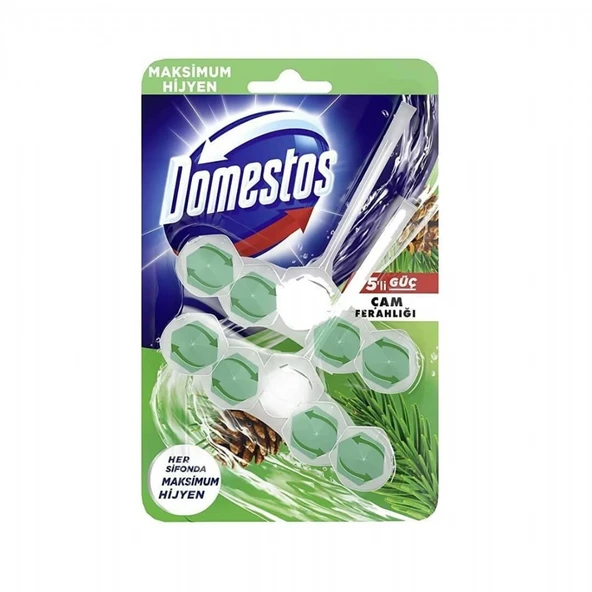 DOMESTOS WC BLOK 5'LI DUOPACK CAM FER.110GR 1094 ürün görseli 1