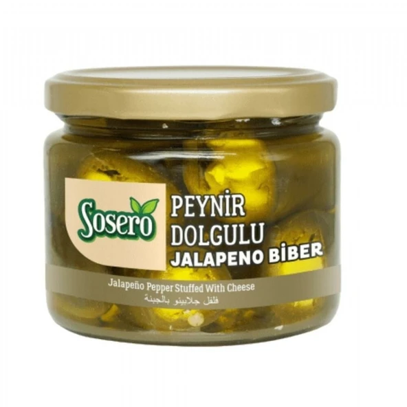 SOSERO 300GR PEYNIR DOLGULU JALAPENO BIBER ürün görseli 1