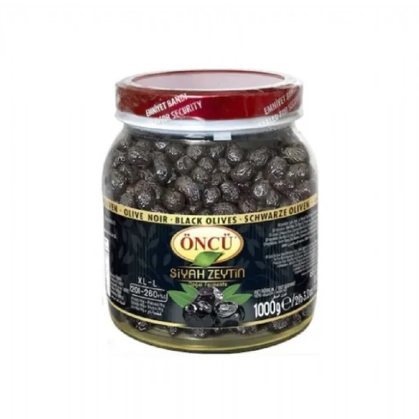 ONCU SIYAH ZEYTIN 1KG PET XL-L(201-260) ürün görseli 1