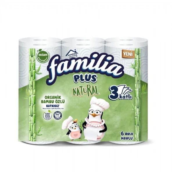 FAMILIA 6'LI NATURAL HAVLU ürün görseli 1