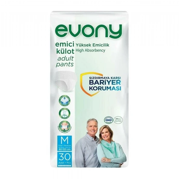 EVONY EMICI KULOT UNISEX MEDIUM 30'LU ürün görseli 1