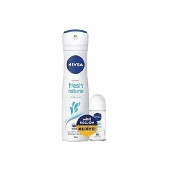 NIVEA DEO 150ML FRESH NATUREL + 25ML ROLL-ON HEDIYE KDN 7172 071-88 ürün görseli 1