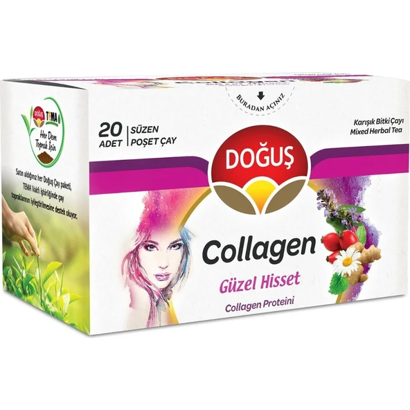 DOGUS   20'LI COLLAGEN KARISIK BITKI CAYI 30GR ürün görseli 1