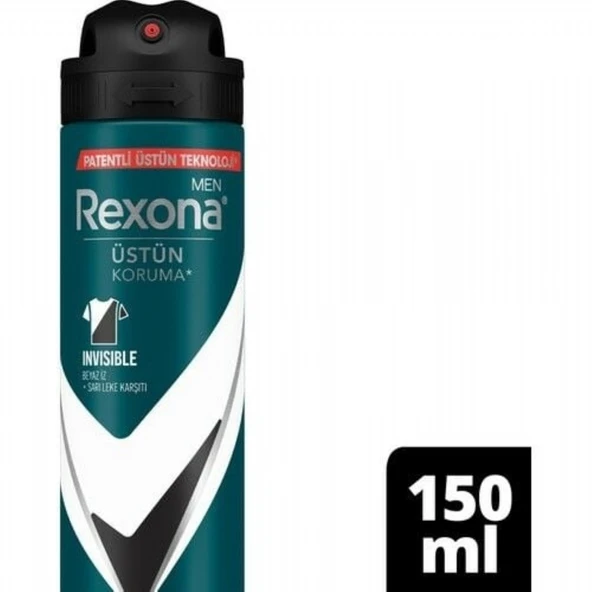 REXONA DEO 150ML MEN INVISIBLE BLACK-WHITE 1510 ürün görseli 1