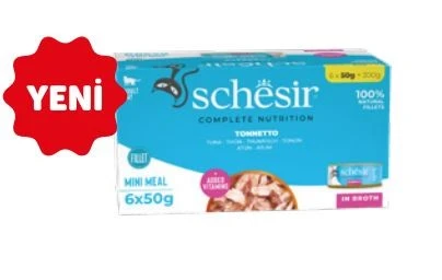 Schesir Ton Balığı Pişirme Suyunda Kedi Konservesi Multipack 6x50g ürün görseli 1