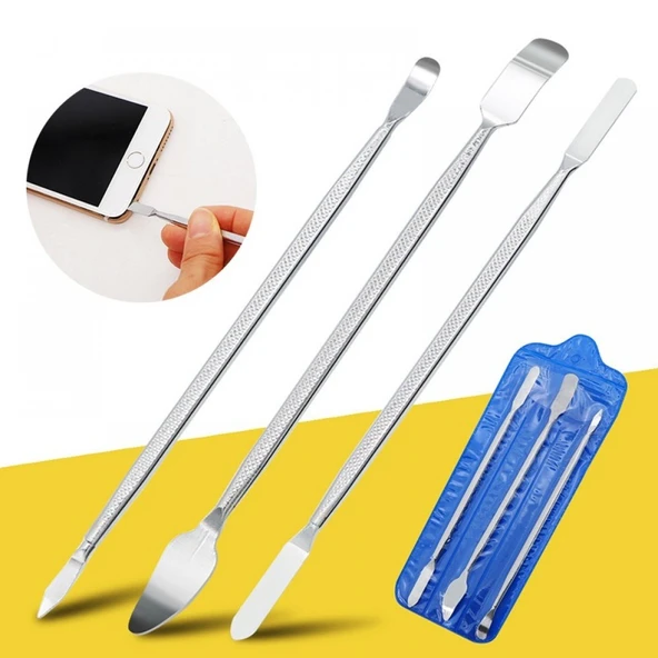 3Lü Çift Taraflı Metal Pena Telefon Tablet Notebook Tv Ps Kasa Açma Aparatı ürün görseli 1