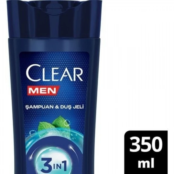 CLEAR  350ML MEN COOL 3IN1 SAC YUZ VUCUT 3923 ürün görseli 1