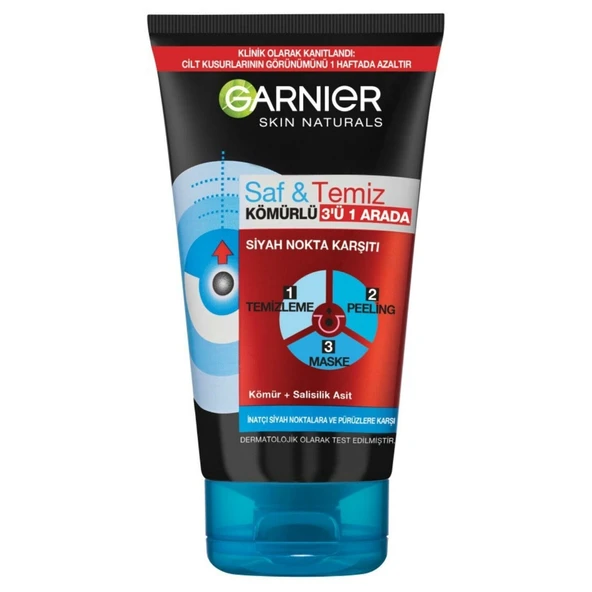 GARNIER  SAF&TEMIZ 3 Ü 1 ARADA 150ML KOMUR 5000 ürün görseli 1