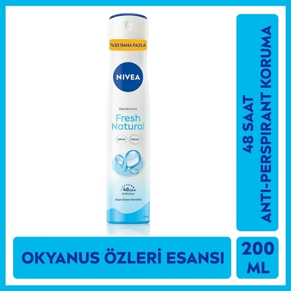 NIVEA DEO 200ML SPY FRS NTR NAP FML ürün görseli 1