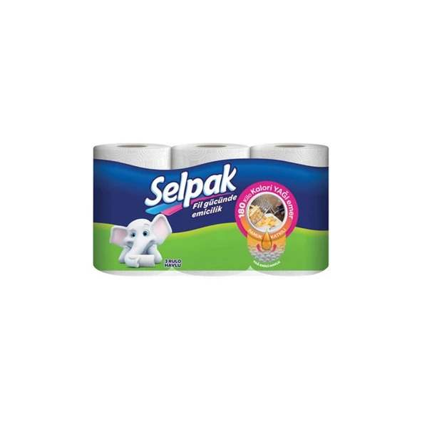 SELPAK HAVLU 3'LU EXTRA YAG EMICI 5494 ürün görseli 1