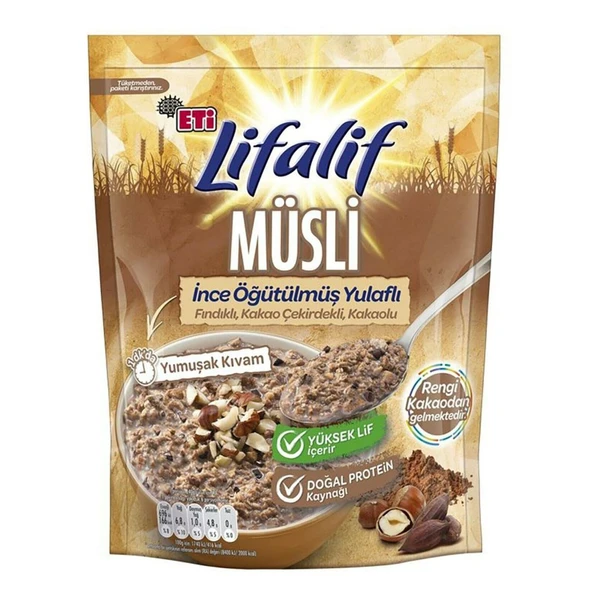 ETI LIFALIF MUSLI 250GR KAKAO-FINDIK 9761889 ürün görseli 1
