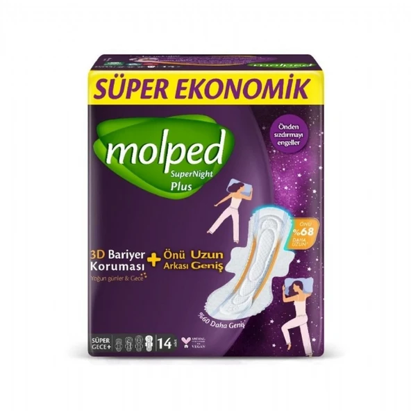 MOLPED SUPERNIGHT  S.EKO SUPER GECE 14'LU ONU UZUN 7556 ürün görseli 1