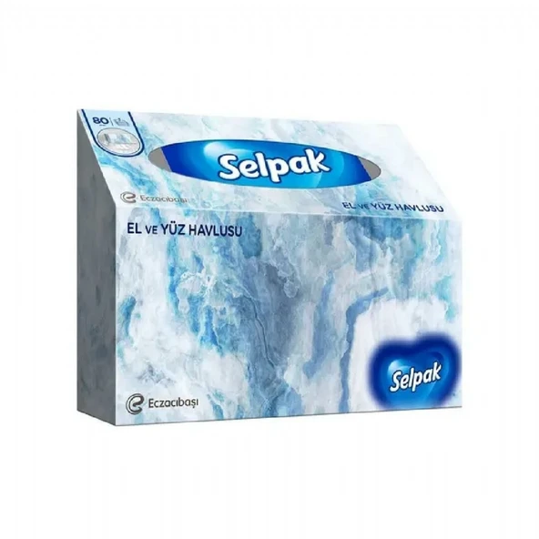 SELPAK EL VE YUZ HAVLUSU 80'LI (10)8408 ürün görseli 1