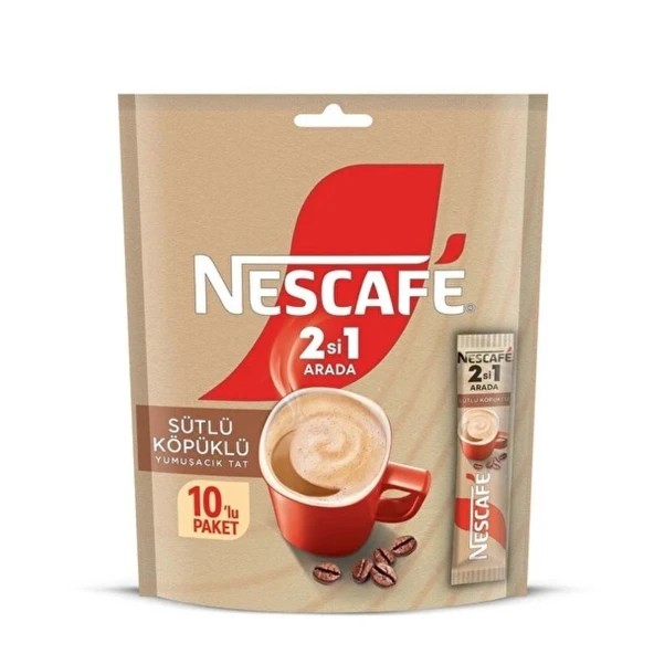 NESCAFE 10'LU 2'IN SUTLU KOPULKU ürün görseli 1