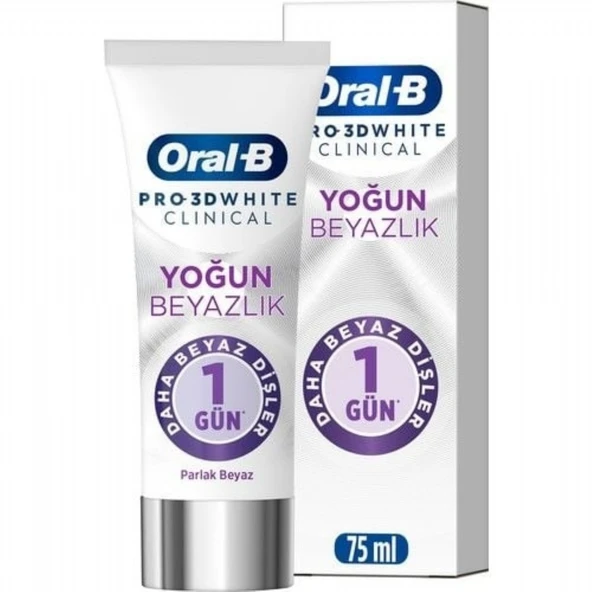 ORAL-B  DIS MAC. 75ML PRO 3DW CLINICAL PARLAK BEYAZ ürün görseli 1