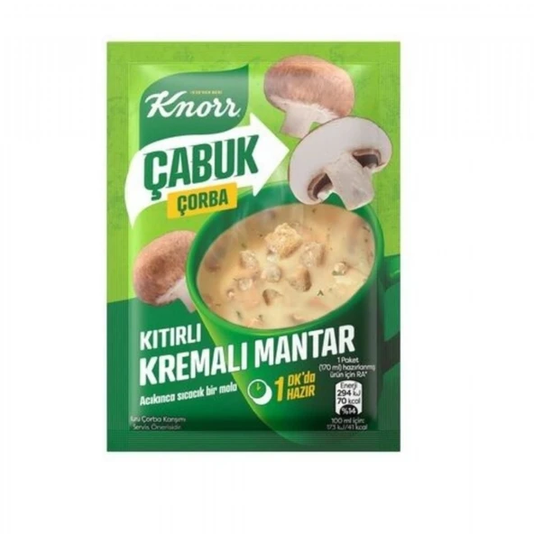 KNORR CABUK C. 19GR KREMALI MANTAR KITIRLI 0878 ürün görseli 1