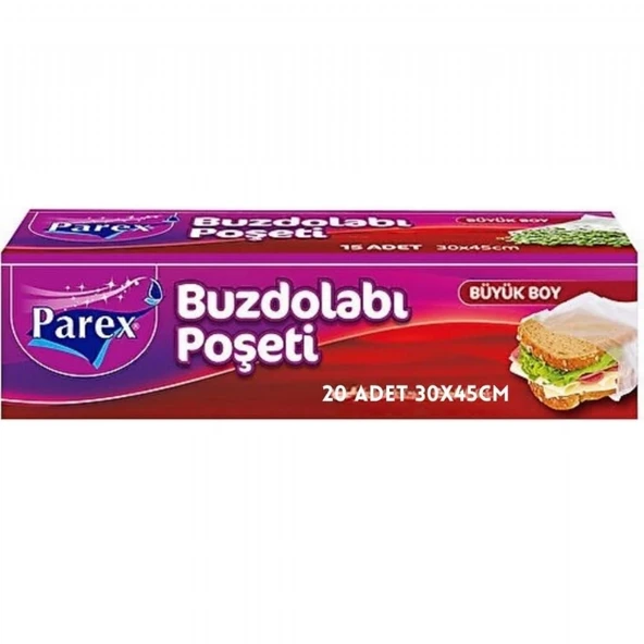 PAREX BUZDOLABI POSETI BUYUK 20'LI 30X45 7503 ürün görseli 1