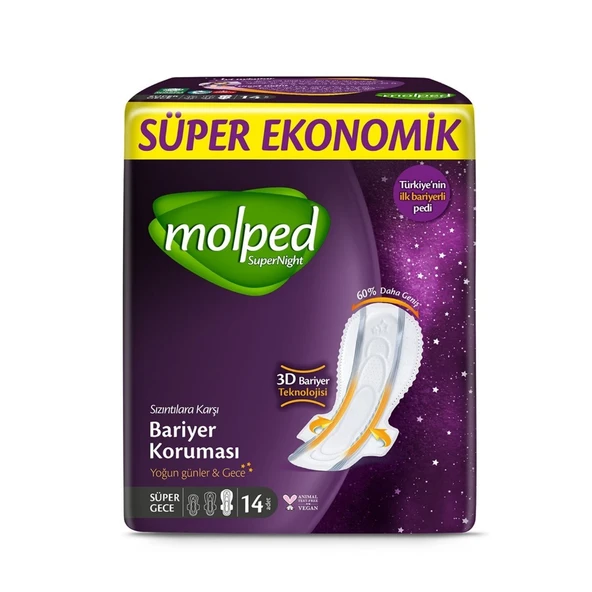 MOLPED SUPERNIGHT S.EKO SUPER GECE 14'LU ürün görseli 1