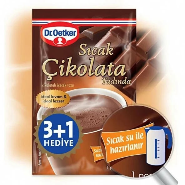 DR. OETKER  SICAK CIKOLATA 4X19GR ürün görseli 1