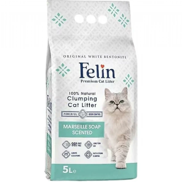 FELIN KEDI KUMU 5LT BEYAZ SABUN ürün görseli 1