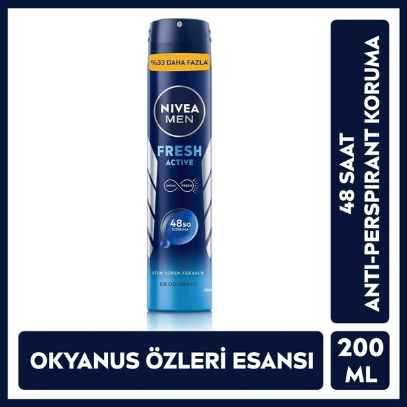 NIVEA DEO 200ML SPY FRS-ACT.N-AP-ML ürün görseli 1
