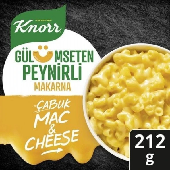 KNORR CABUK MAKARNA 212GR MACNCHEESE 1510 ürün görseli 1