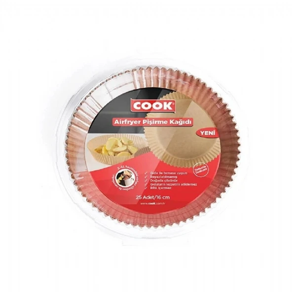 COOK AIRFRYER PISIRME KAGIDI 25ADT 16CM 60274 ürün görseli 1