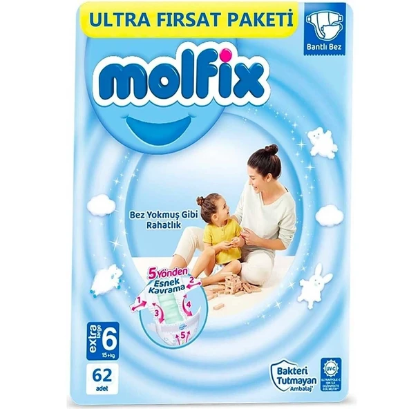 MOLFIX U.FIRSAT 62'LI E.LARGE (15KG+) ürün görseli 1