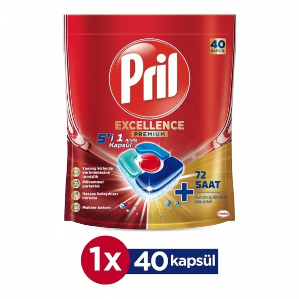 PRIL EXCELLENCE 5/1 ARADA 40'LI KAPSUL 4825 ürün görseli 1