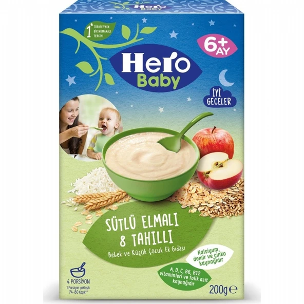 HERO BABY 200GR SUTLU ELMALI 8 TAH. 5991-08 ürün görseli 1