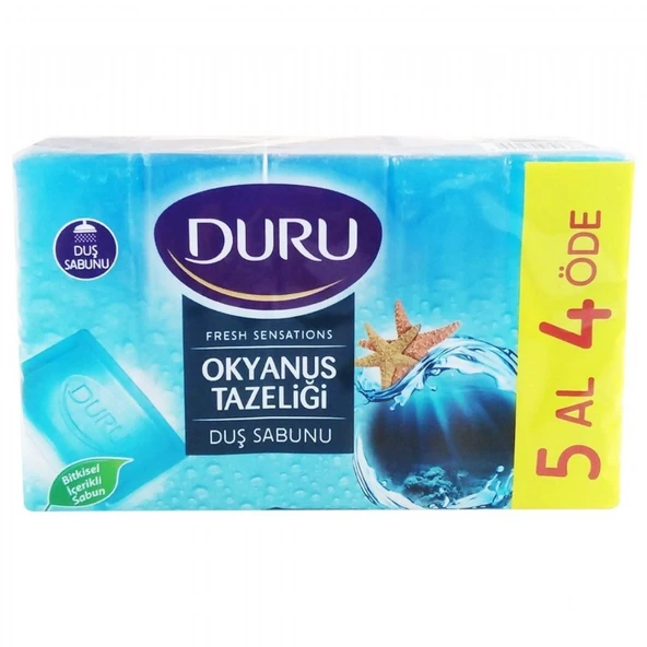 DURU DUS SABUNU 5X150GR FRESH SEN. OKYANUS TAZELIGI ürün görseli 1