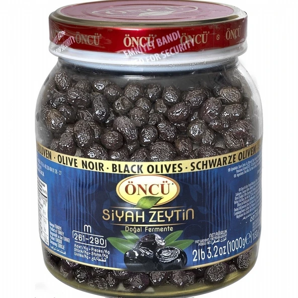 ONCU SIYAH ZEYTIN 1KG MS(261-320) ürün görseli 1
