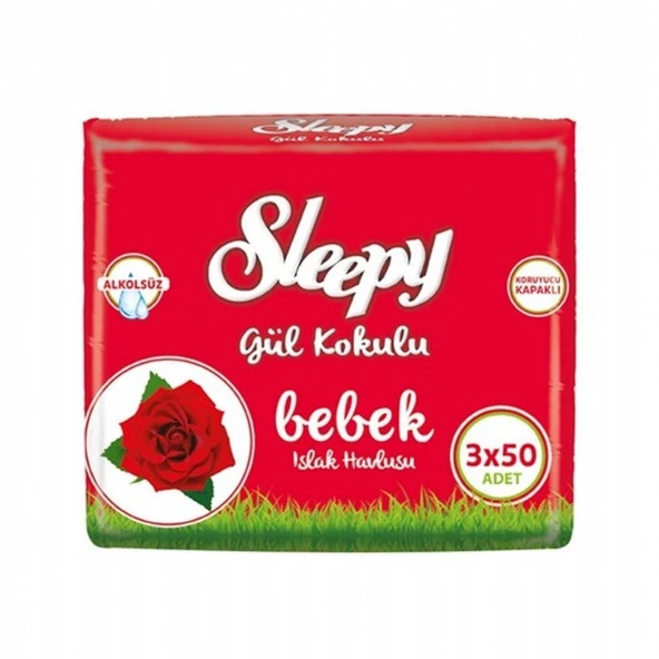 SLEEPY ISLAK HAVLU 3X50'LI GUL ürün görseli 1