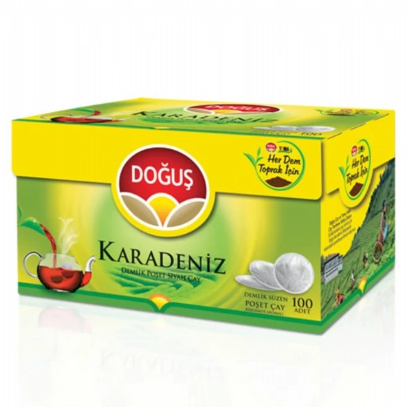 DOGUS  KARADENIZ 100'LU DEMLIK POSET  320GR(16) ürün görseli 1