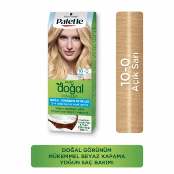 PALETTE DOGAL 10/0 ACIK SARI 2837158 ürün görseli 1